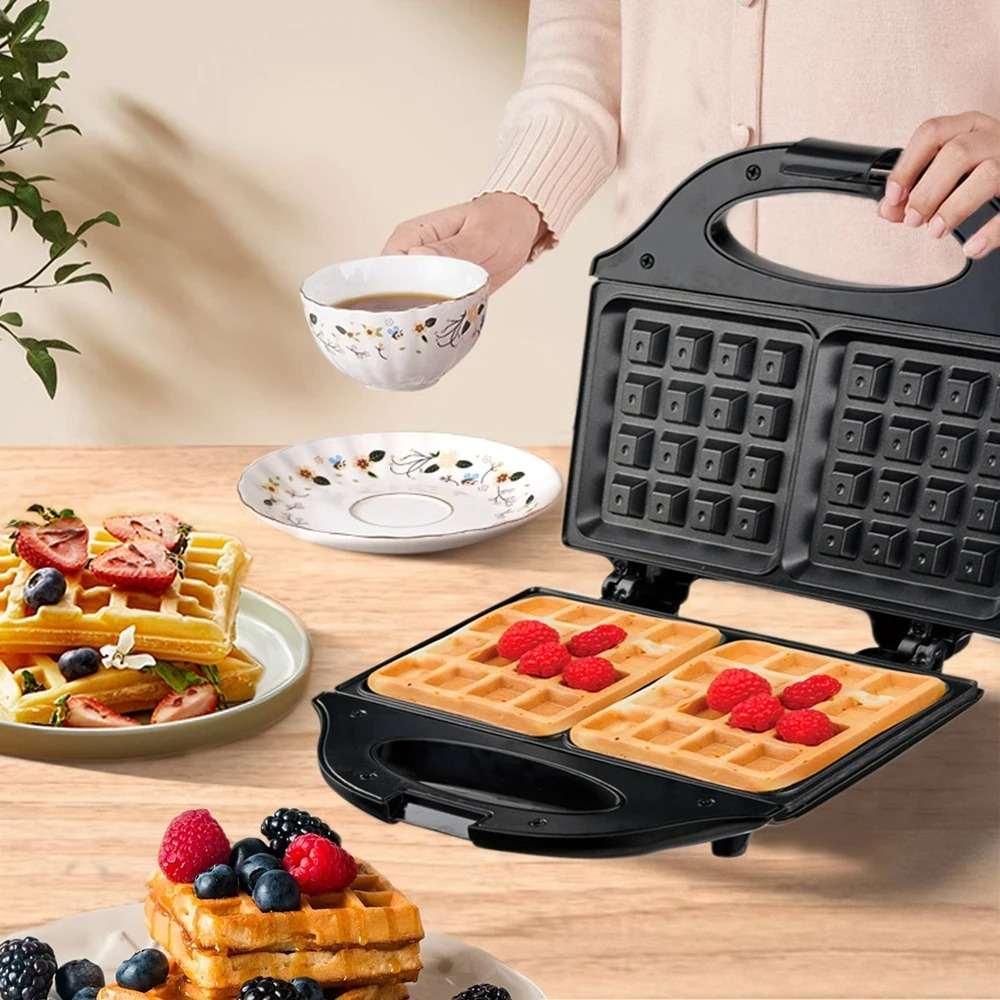 Maquina De Waffles Panquecas Automático Elétricos Panela Elétrica De Waffle 110v 750w
