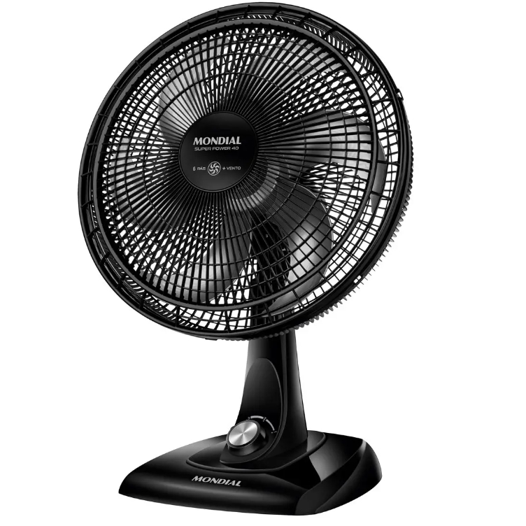 Ventilador Mondial Super Power 40cm 6 Pas 3 Velocidades 140W