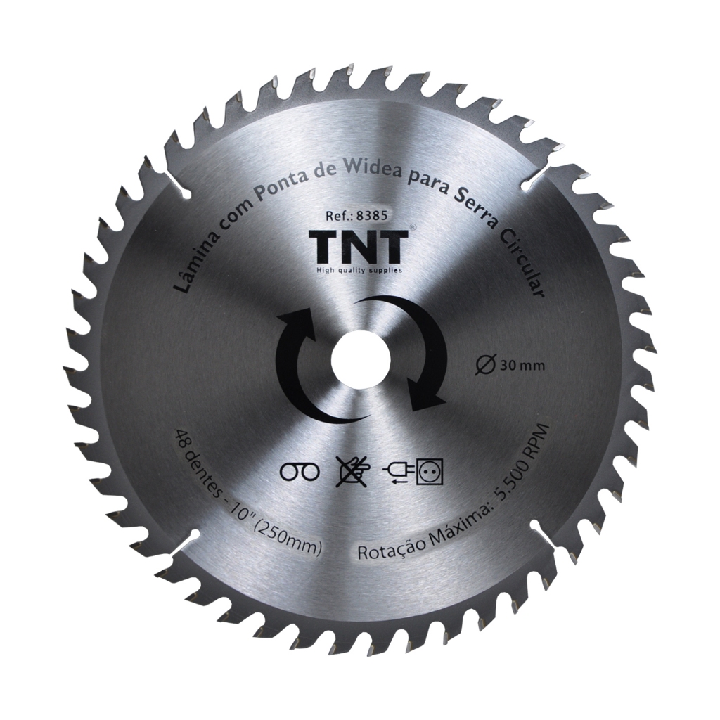 Lâmina de Serra Cicular 250x24, 36, 48 e 60 dentes Corte Madeira em Oferta na Shopee