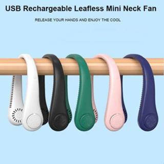 Ventilador Pendurar Pescoço Usb Mini Portatil Bateria Corrida Forte Led em Oferta na Shopee