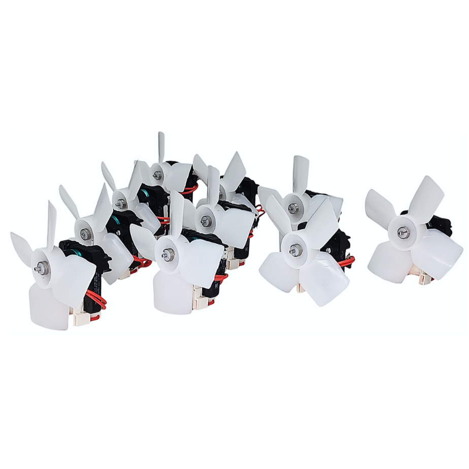 10un Motor Ventilador Para Geladeira Continental Rcct480 Rcct490 220v Com Hélice