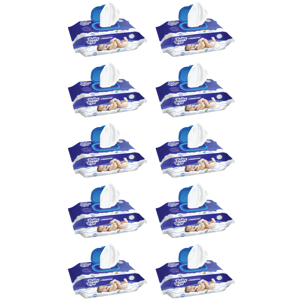 Toalha Umedecida Baby Byn Premium 1000 Folhas (10undX100fls)