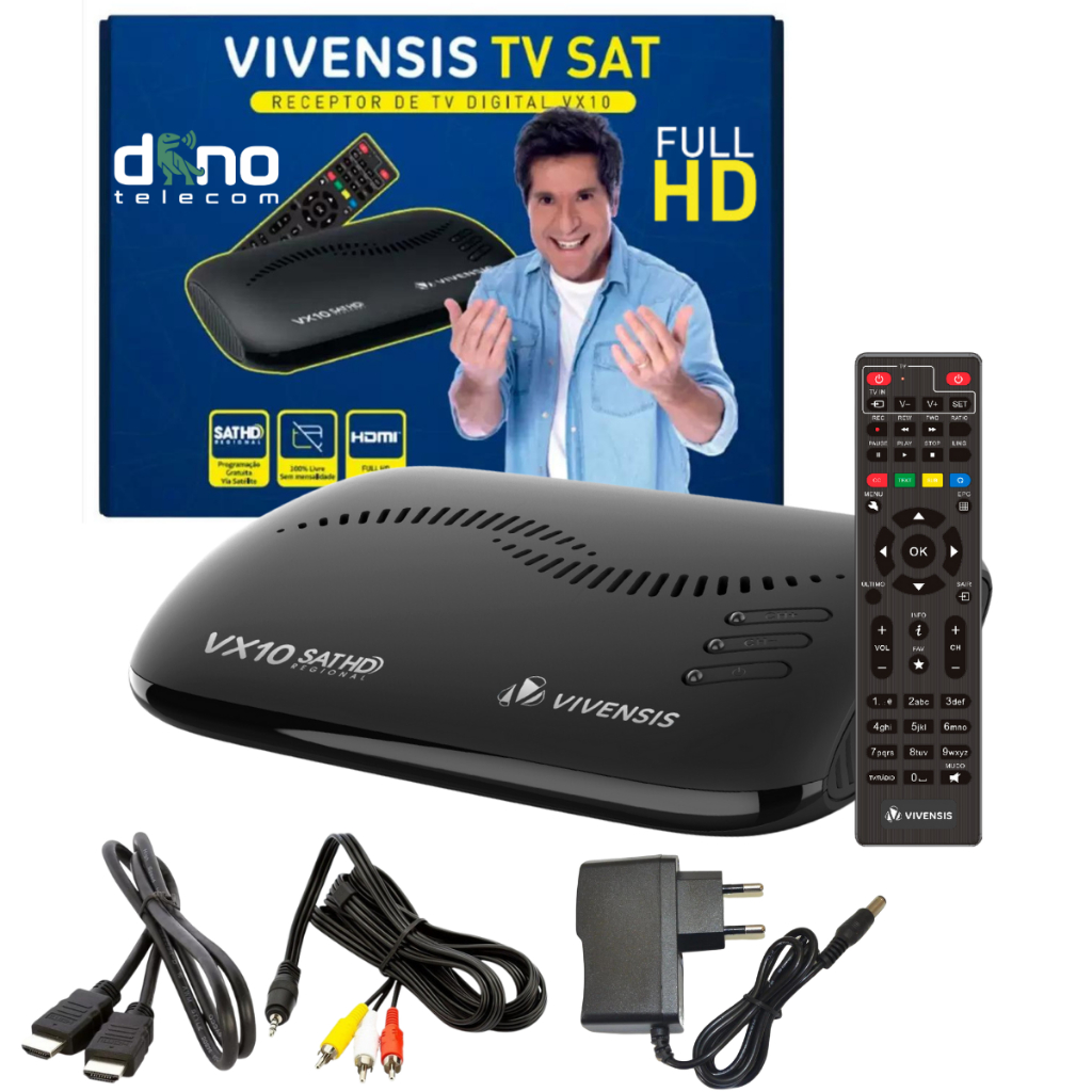 Receptor Vivensis VX10 Digital 5g Ku Sat hd Regional