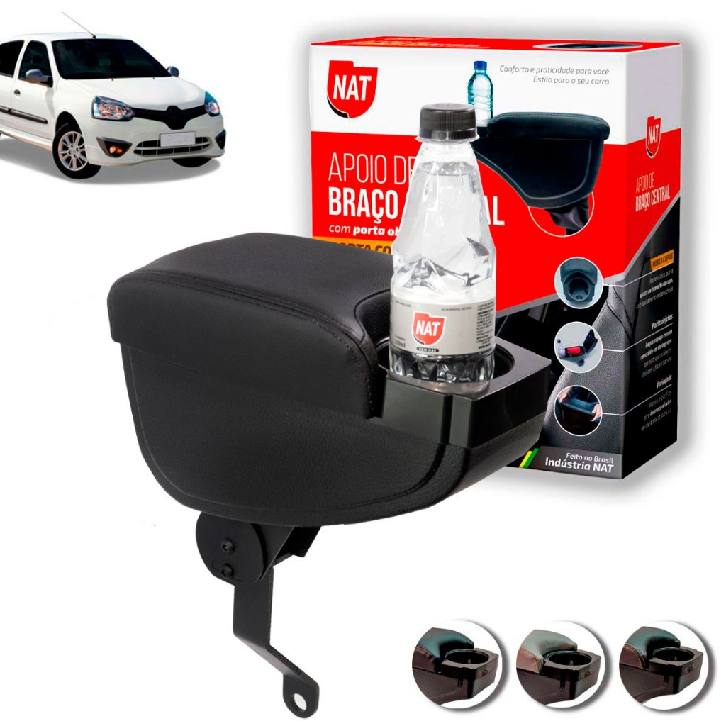 Apoio de Braço Clio  2004 Até 2016 C/ Porta Copo
