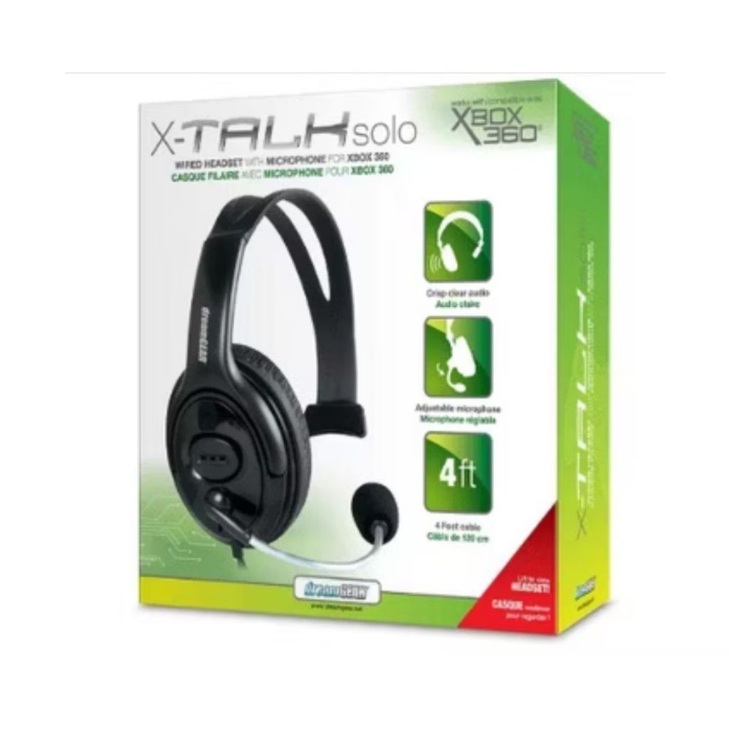 Headphone X-Talk SOLO com microfone - Preto - Xbox 360