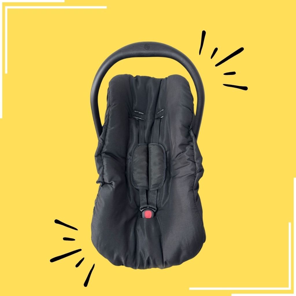 Kit 3 peças de bebê Preto conforto capa + protetores cinto Galzerano Cosco Burigotto Universal