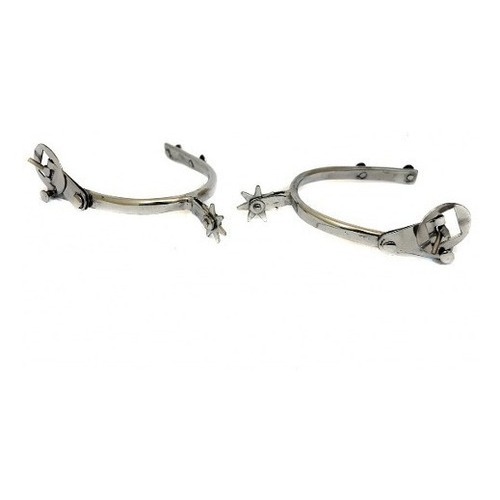 Espora Batida Inox Roseta 7 Ponta Ou Roseta Serrilhada