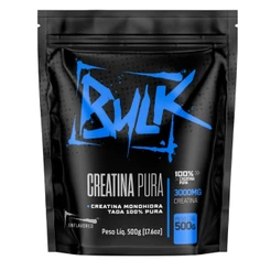 Creatina Monohidratada 100% Pura Importada 500g - Bulk Suplementos