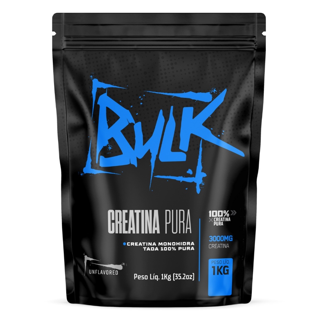 Creatina Pura 100% Monohidratada Importada 1KG - Bulk Suplementos em Oferta na Shopee