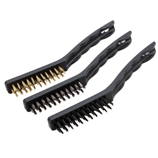 Jogo de Escovas Cerdas de Latão Nylon e Aço Carbono MTX 3 Peças em Oferta na Shopee