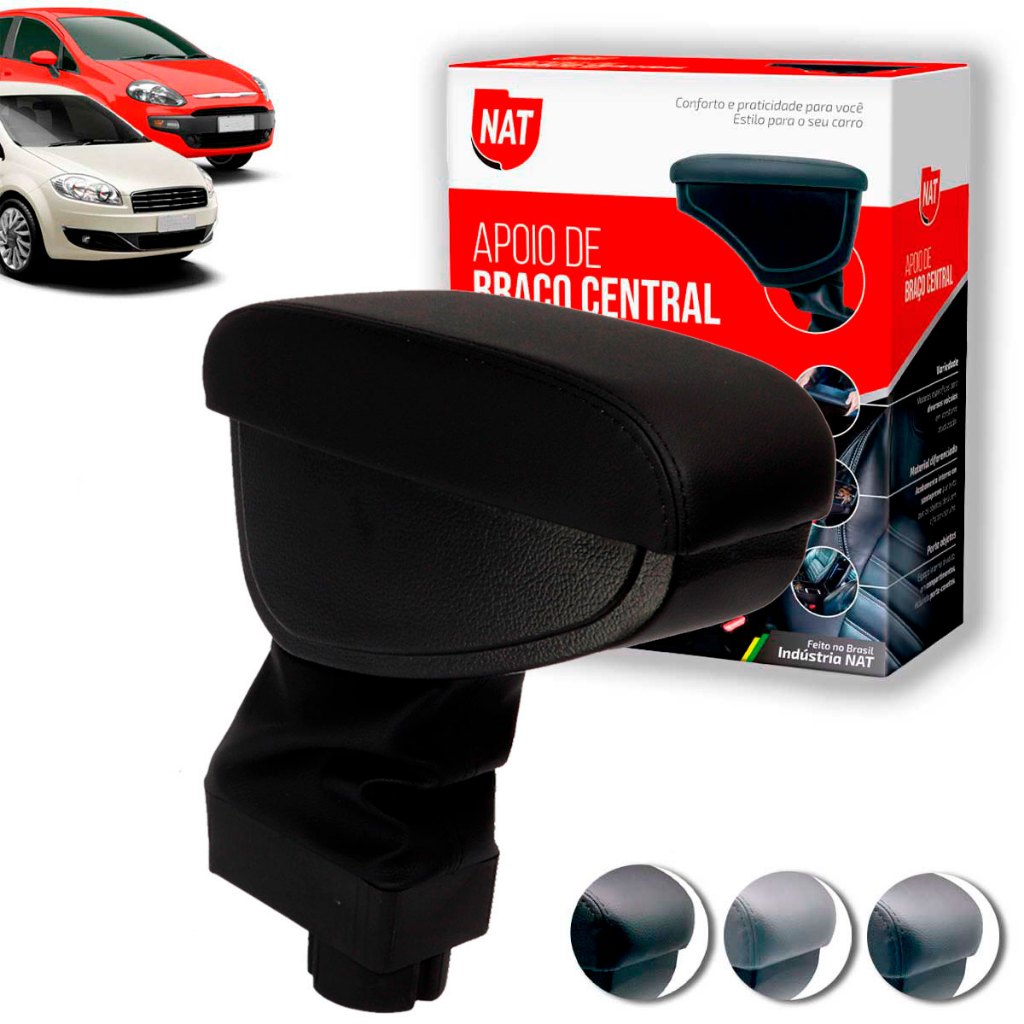 Apoio de Braço Punto E Linea Ano 2007 Até 2017 C/ Porta Objeto em Oferta na Shopee