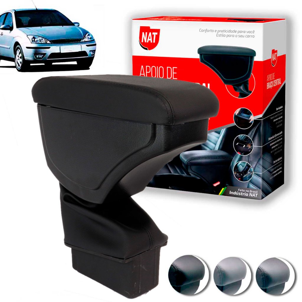 Apoio de Braço Focus Ano 2001 Até 2008 C/ Porta Objeto em Oferta na Shopee