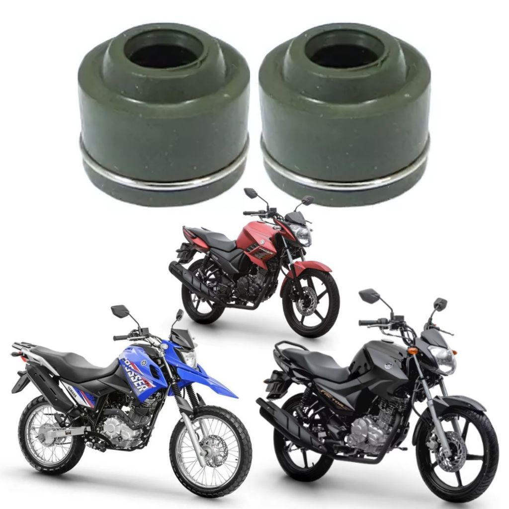 Par Retentor Válvulas Crosser Fazer Ybr Factor 150 2014 A 2021