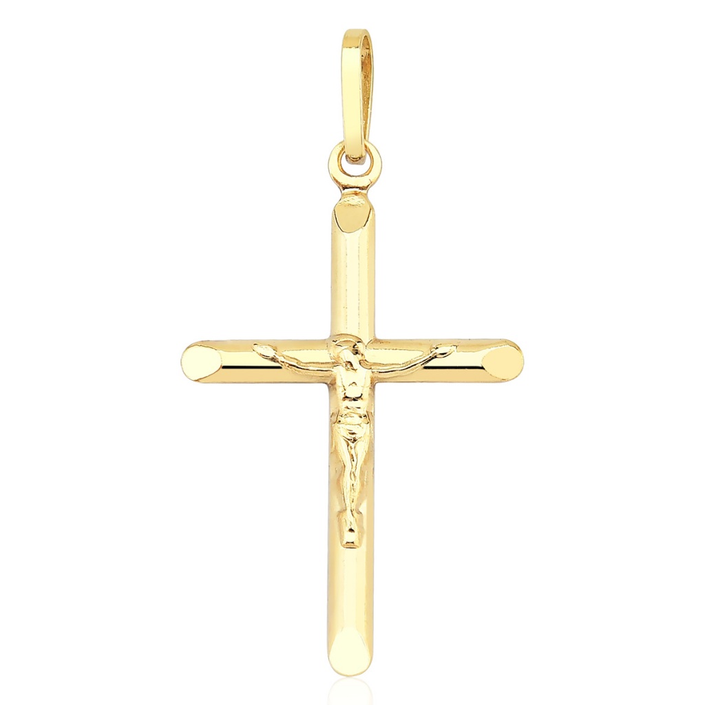 Pingente de Ouro 18k Crucifixo com 2,8cm