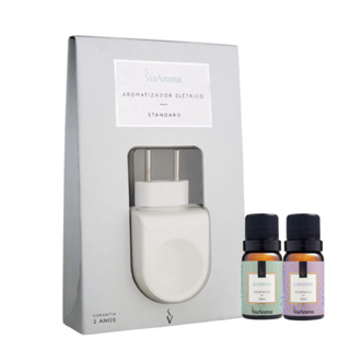 Kit Difusor Aromatizador elétrico Standard para ambientes 2 Essências Via Aroma - (Bamboo, Lavanda) em Oferta na Shopee