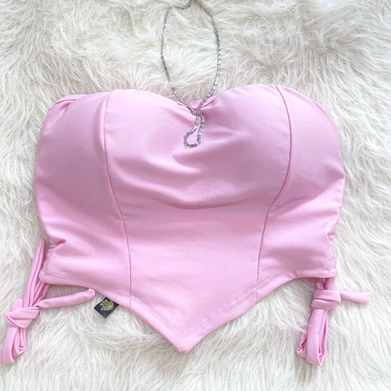 Cropped Feminino Juliette Detalhe Corset Amarrável Tomaram em Oferta na Shopee