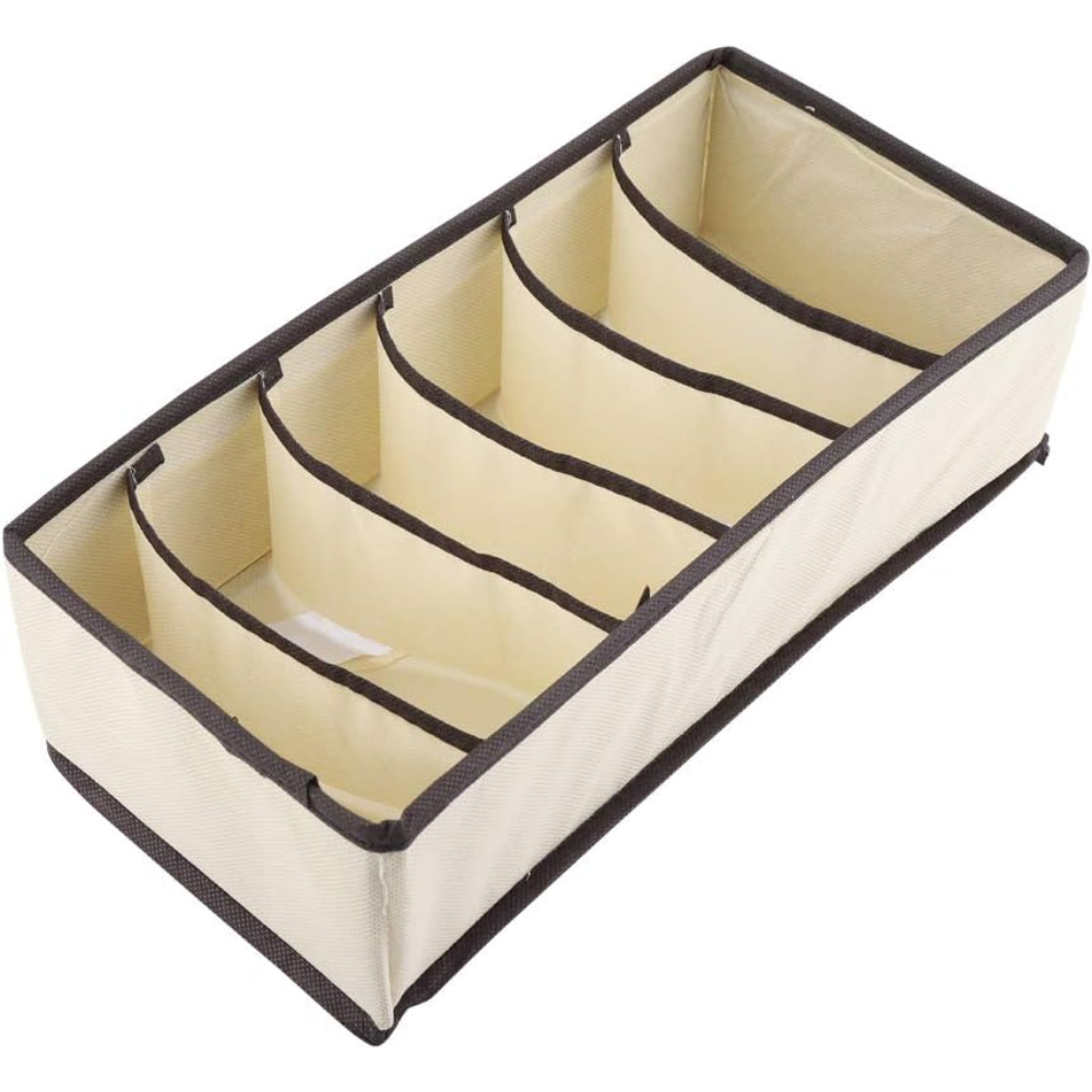 Organizador de Roupa Intima Sutiã 6 Divisórias 32cm Organizador de Gaveta Separador TNT em Oferta na Shopee