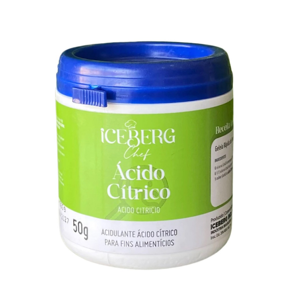 Ácido Cítrico Culinário Pronto para Uso 50g - IcebergChef