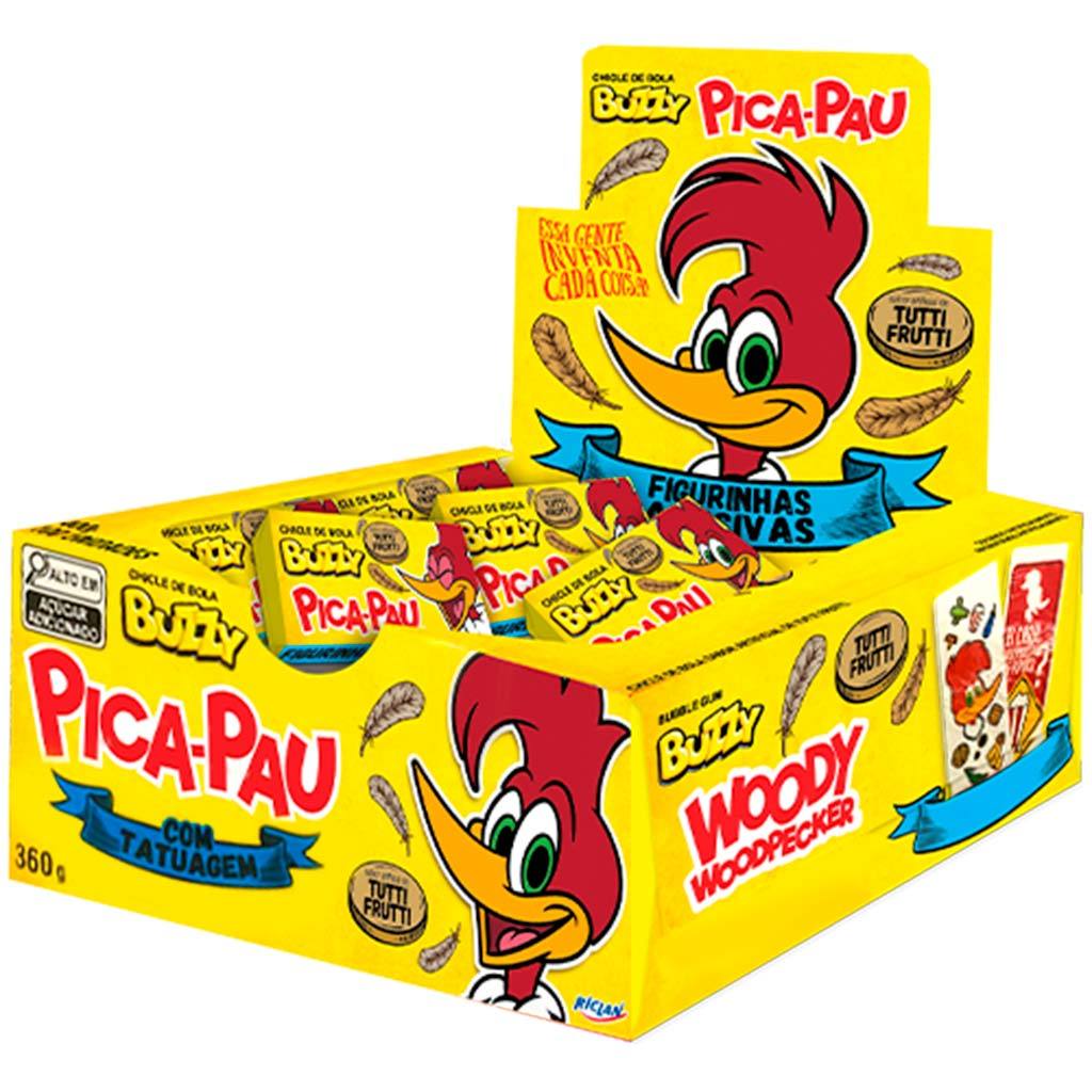 Chiclete Buzzy Pica Pau Tutti Frutti c/90 - Riclan