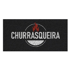 Capacho Vinílico Estampado Churrasqueira 80x40cm -uzoo em Oferta na Shopee