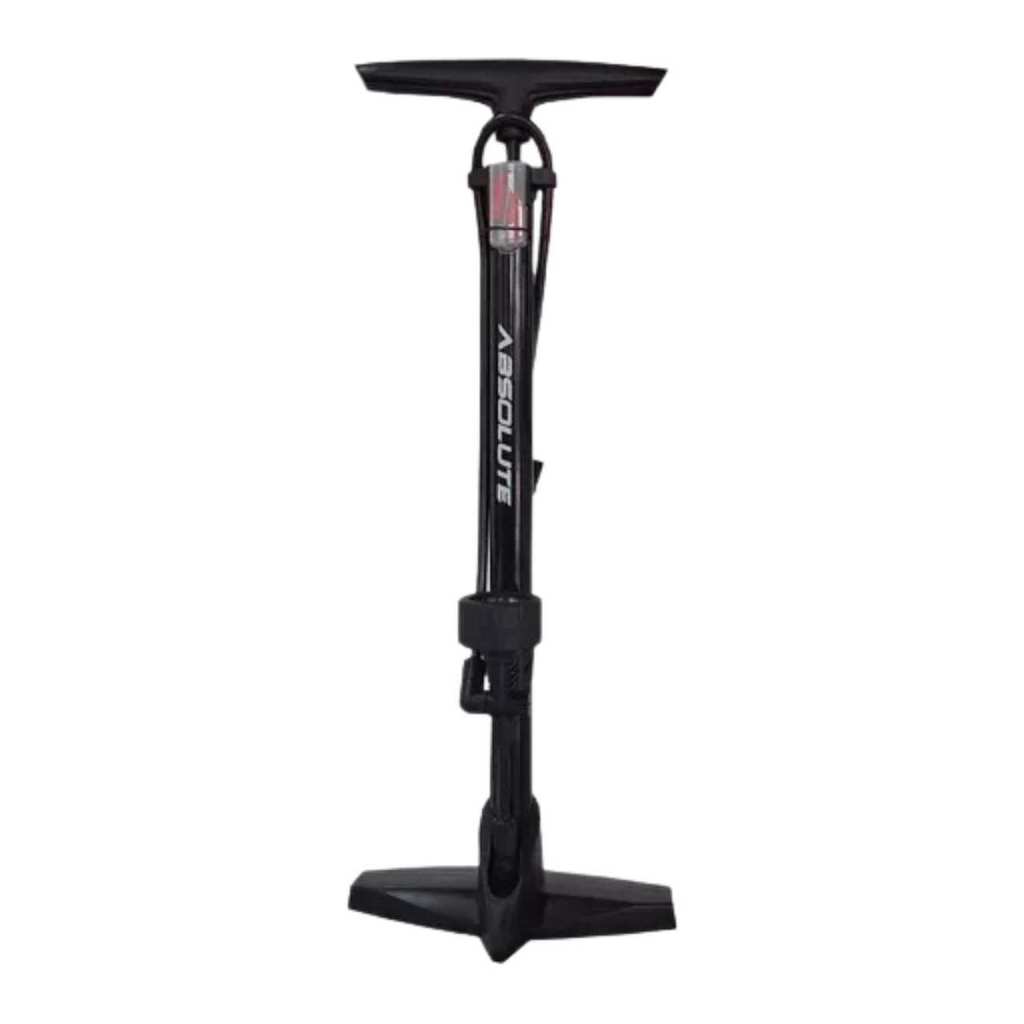 Bomba Oficina Absolute Nero Com Manômetro 160 PSI Valvula Comum, Presta, Bico p/ Bola Colchões e Bóia Inflável