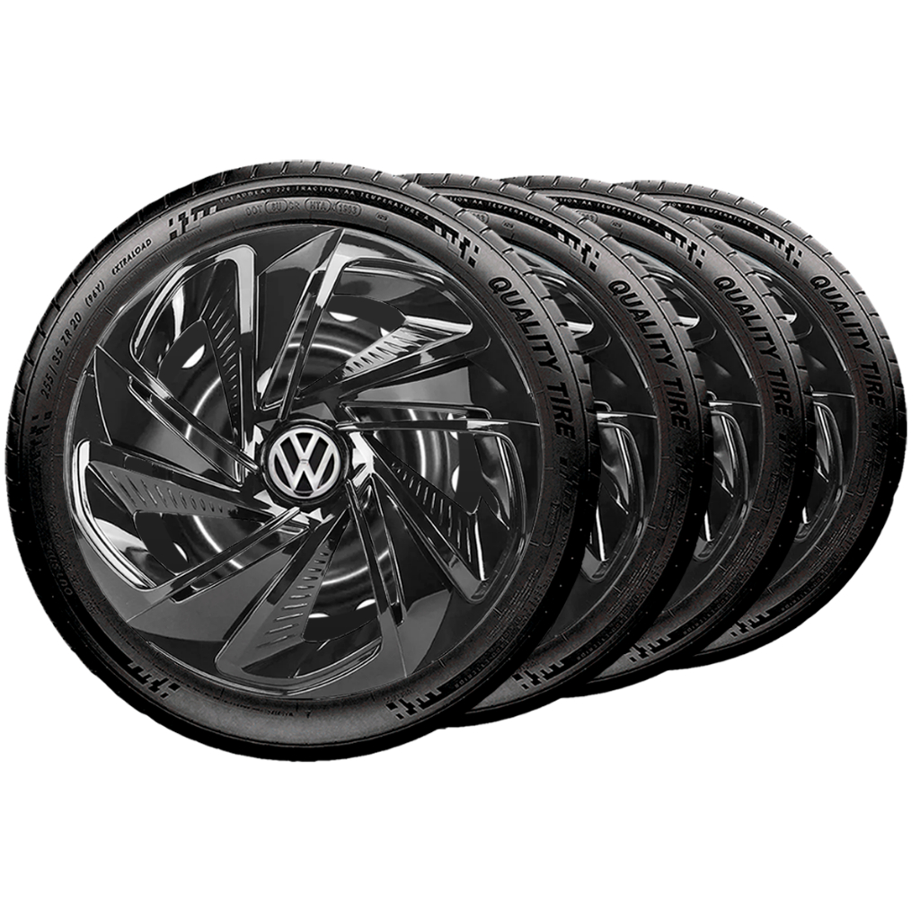 Kit 4 Carlota Esportiva Nitro Aro 14 Vw Gol Fox Up Saveiro