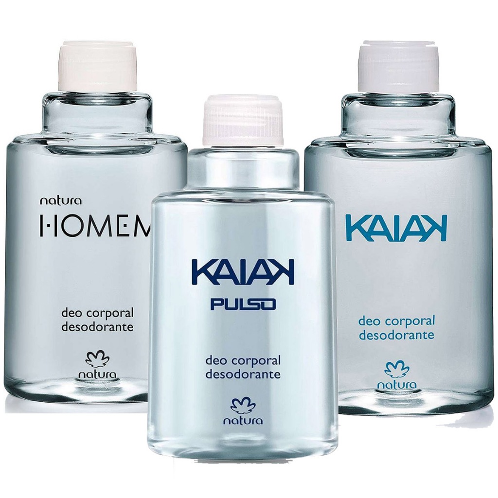 Refil Natura Masculino Perfume Deo Corporal Kaiak K. Pulso E Homem Com 100ml