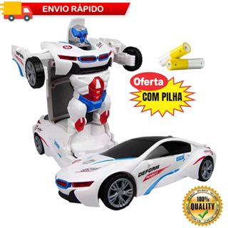 Carrinho Transformes Robô 2 em 1 Brinquedo Infantil Eletrônico Com Luz e Som Automáticos em Oferta na Shopee