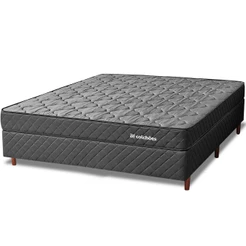Cama Box com Colchão Casal Ortopédico Espuma D45 Extra Firme 138x188X51cm BF Colchões