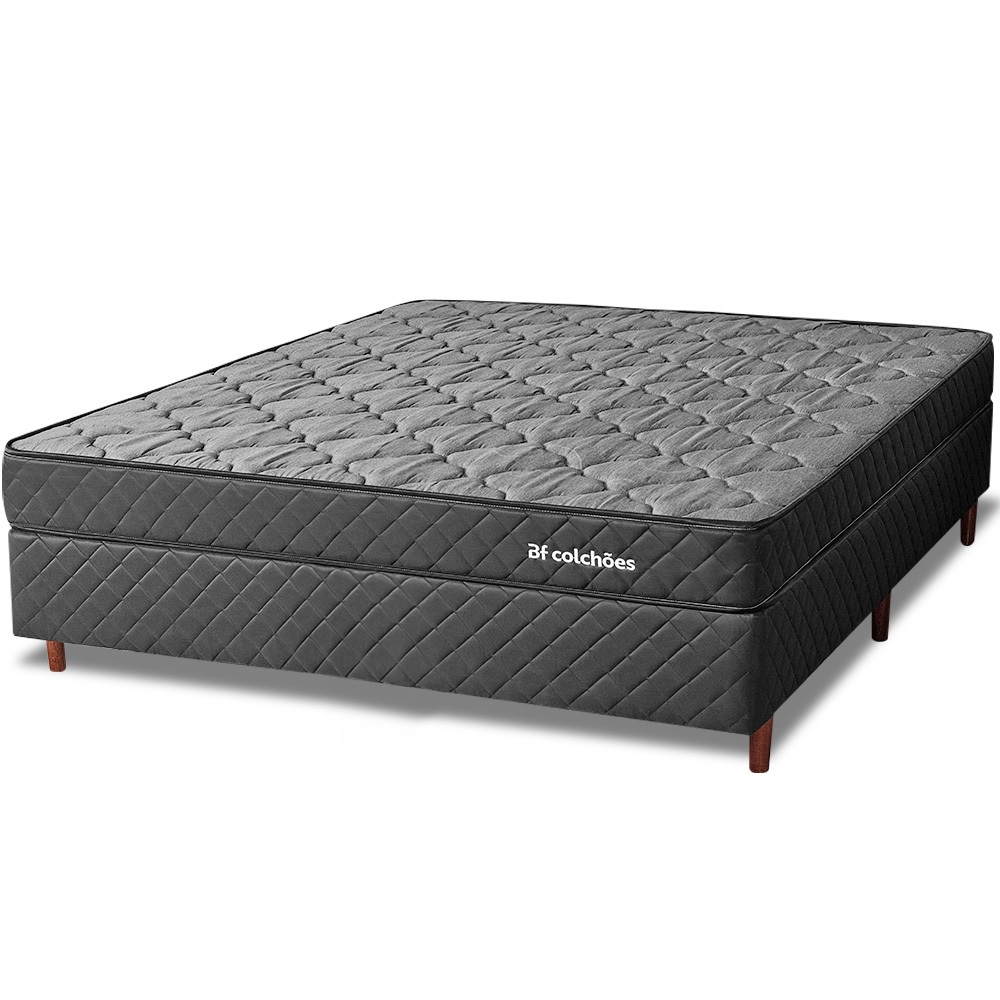 Cama Box com Colchão Viúva Ortopédico Espuma D45 Extra Firme 128x188X51cm BF Colchões em Oferta na Shopee