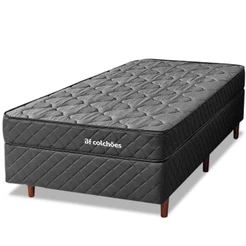 Cama Box com Colchão Solteirão Ortopédico Espuma D45 Extra Firme 97x203X51cm BF Colchões