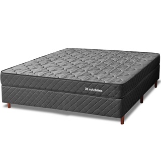 Cama Box com Colchão King Ortopédico Espuma D45 Extra Firme 193x203X51cm BF Colchões em Oferta na Shopee