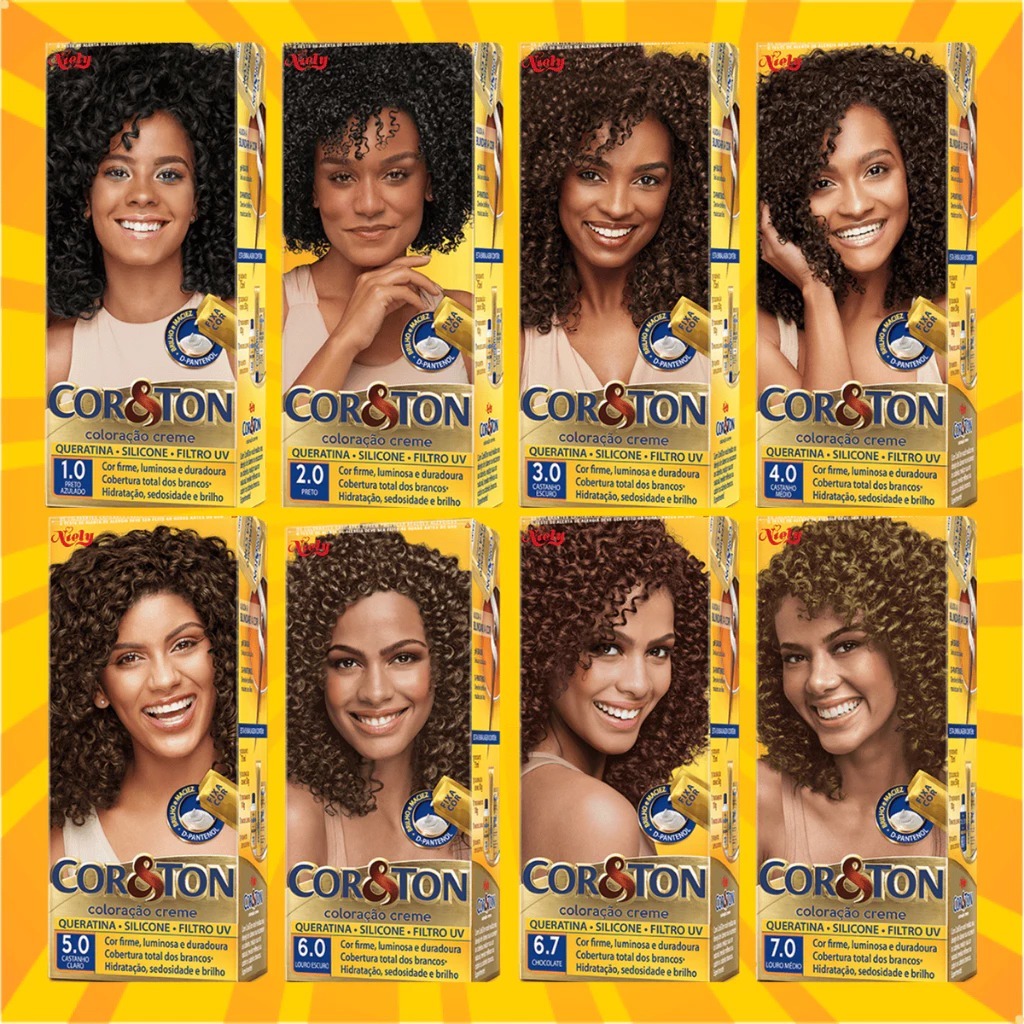 Tinta De Cabelo Cor&Ton Tintura Cor e Ton - Escolha a Cor Coloração em Oferta na Shopee