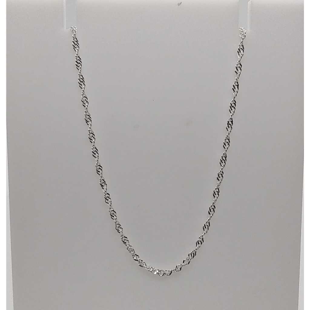 Cordão Singapura  (Fino) - Prata 925 em Oferta na Shopee