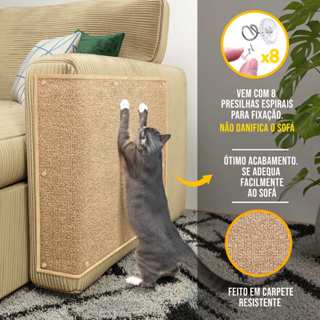 Arranhador Carpete para Gato Protetor Sofá Cama luxo em Oferta na Shopee