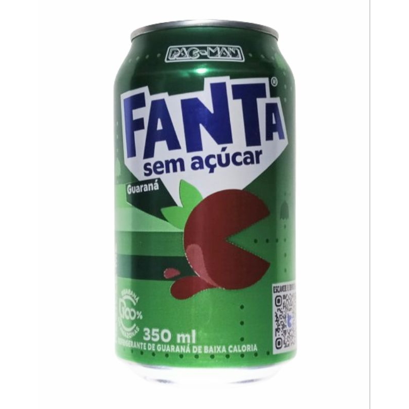 ULTIMA UNIDADE (VAZIA)Fanta Pac Man 350 ml sabor guaraná ZERO AÇÚCAR.