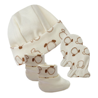 Kit Touca Luva Pantufa de bebe RN saída de maternidade 03 un menino menina neutro Recem nascido em Oferta na Shopee