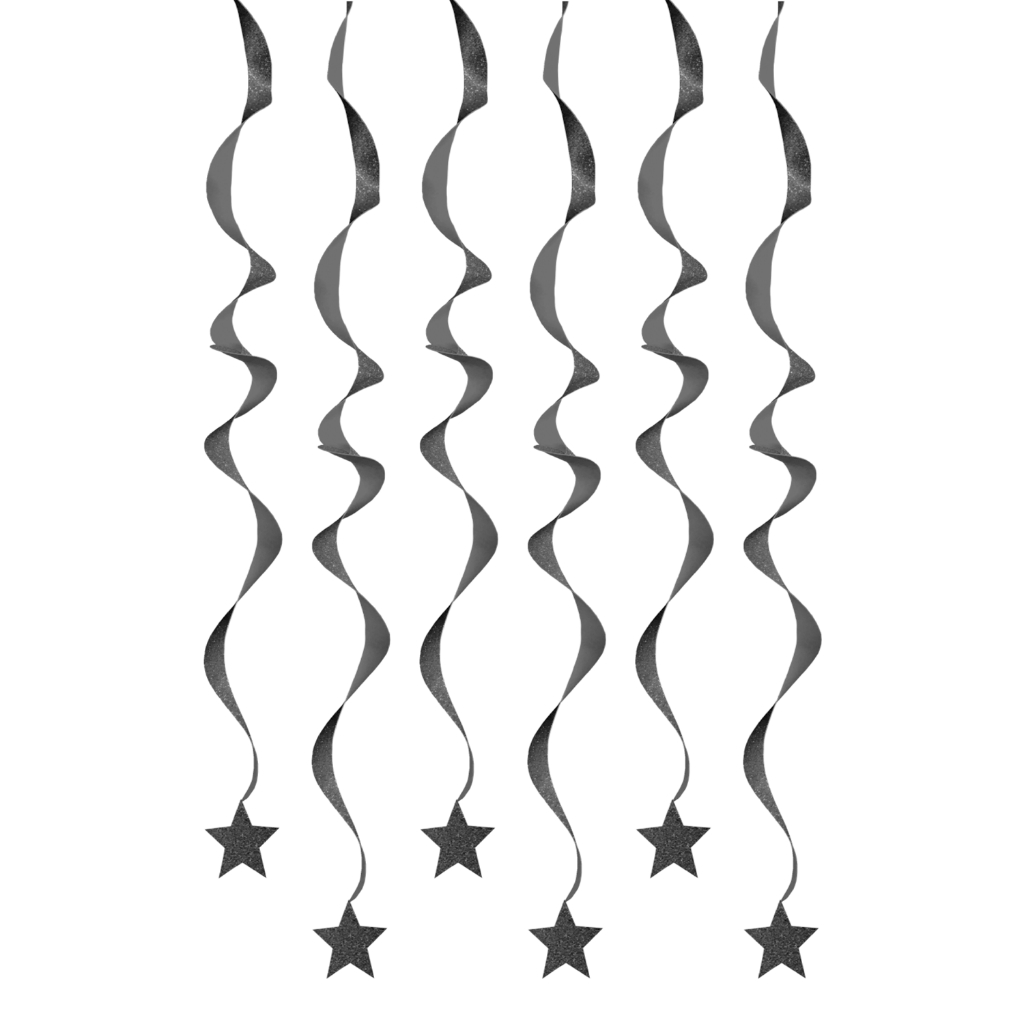 Serpentinas Prateadas E V A com Glitter - Carnaval e Folia