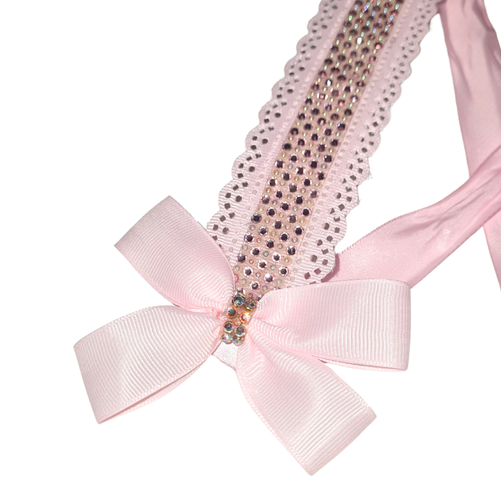 Porta-Coque de Strass com Laço para decorar coque para balé ballet Arranjo para coque
