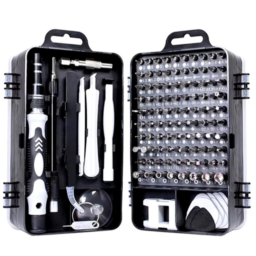 Kit de Chaves de Fenda Multifuncionais 115-em-1 Kit de Reparo Smartphone Computadores Eletrônicos