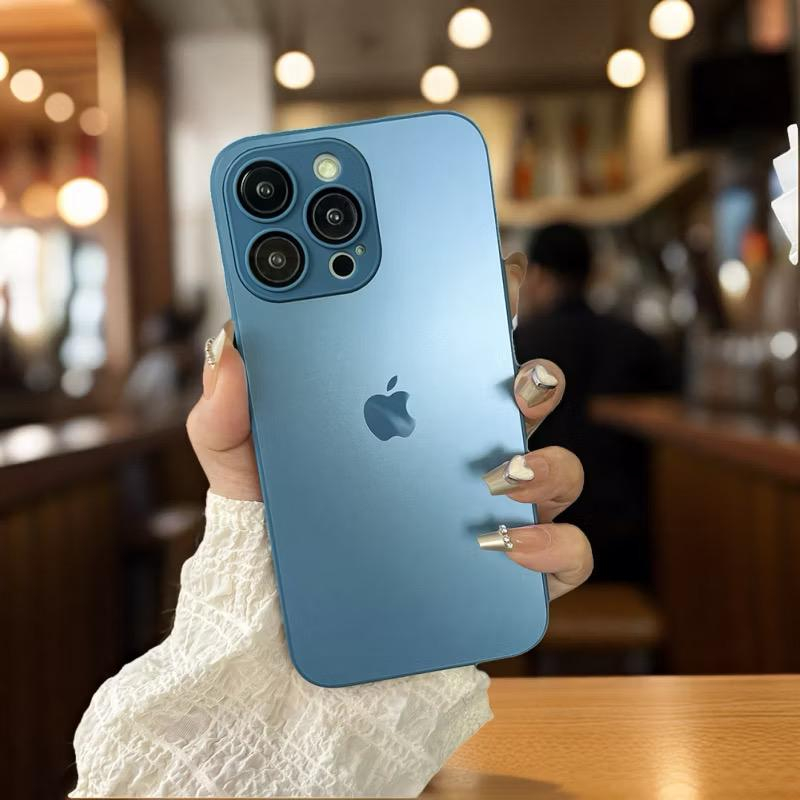 Capa AG-Glass para iPhone De Vidro Fosco para diferentes modelos de Iphone15/15pro/15promax em Oferta na Shopee