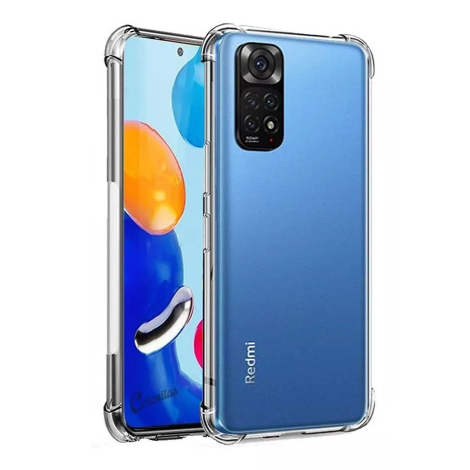 Capa Capinha Anti Impacto Transparente + Película 3D Para Xiaomi Redmi Note 11 4G / Note 11s