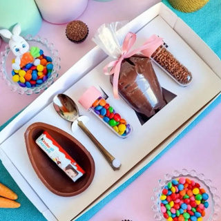 5~20 caixas para ovo de Páscoa  kit mini confeiteiro branco 150g yin cod P0258 páscoa 2025 em Oferta na Shopee