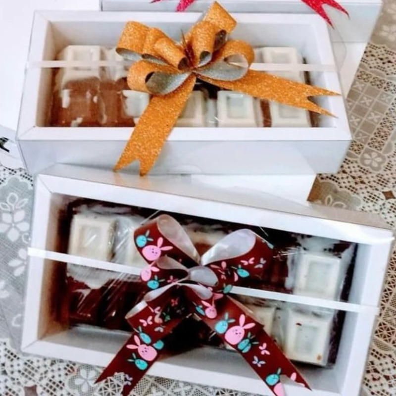 5~25 CAIXA P/ BARRA 300G DE CHOCOLATE BRANCA 16 X 8 X 3,4 CM (YIN) P0319 - Stationery