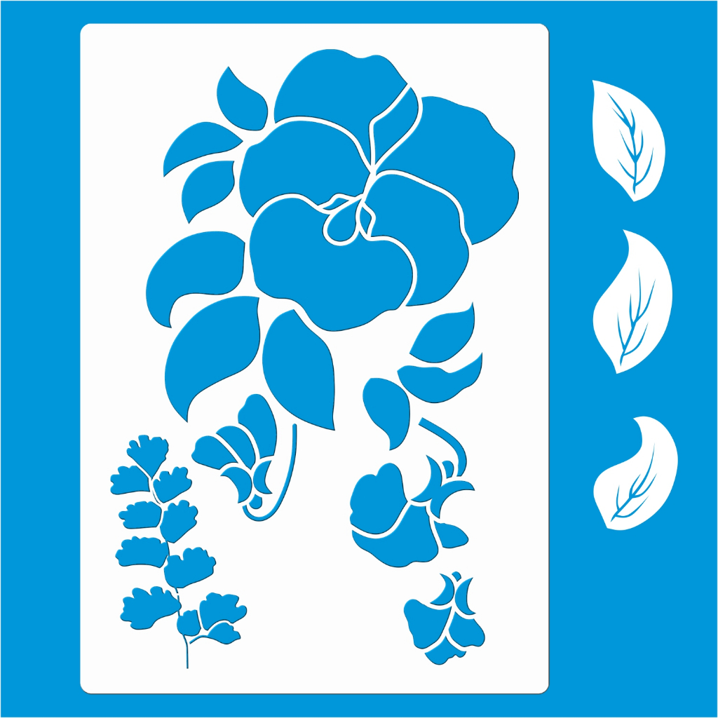Stencil 21 X 29 Amor Perfeito Molde Vazado Pintura Tecido Mdf Madeira Parede Camiseta Pano Prato