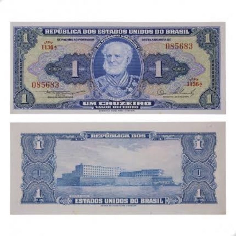 Cédula Brasil 1 Cruzeiro FE