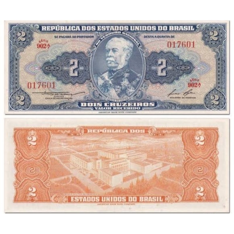 Cédula Brasil 2 Cruzeiros FE