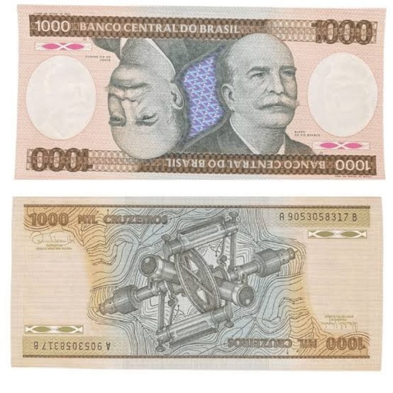 Cédula de 1000 Cruzeiros Brasil FE