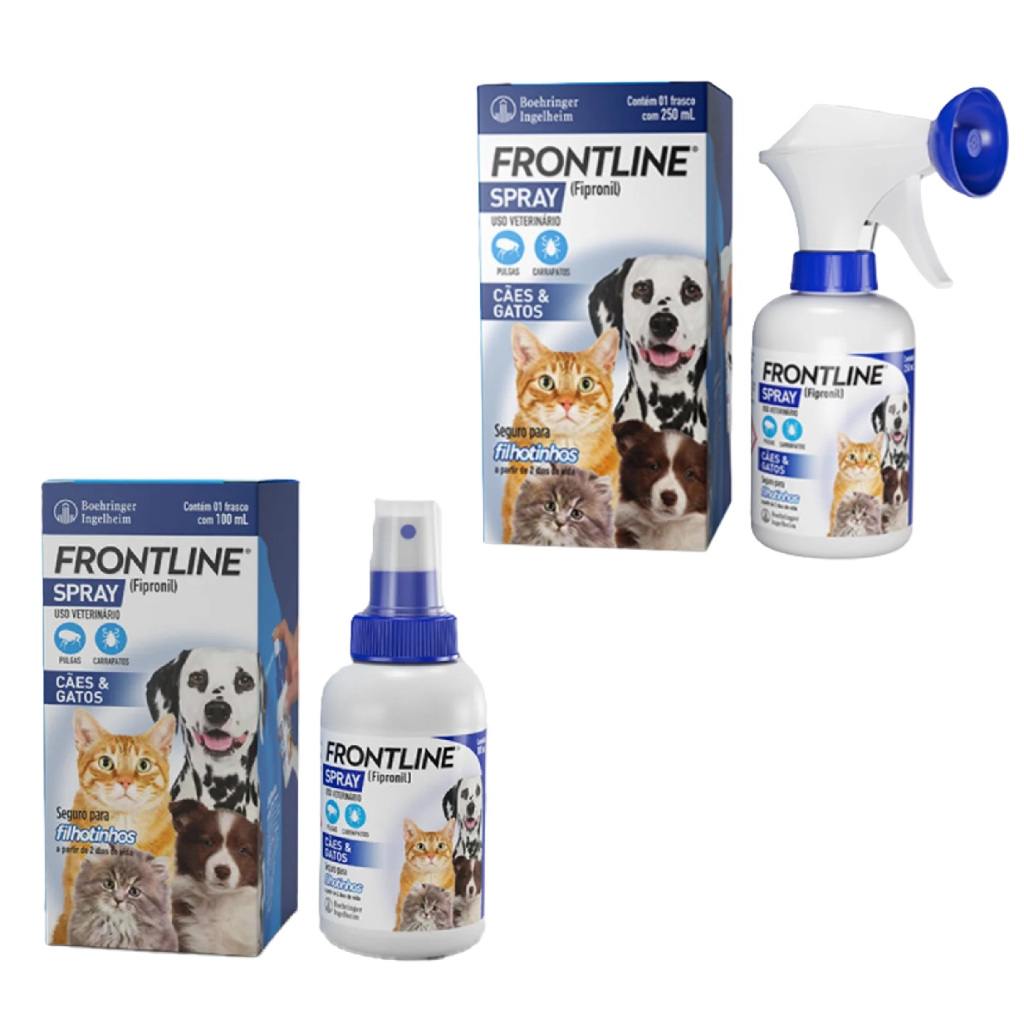 Frontline Spray Antipulgas e Carrapatos para Cães e Gatos em Oferta na Shopee