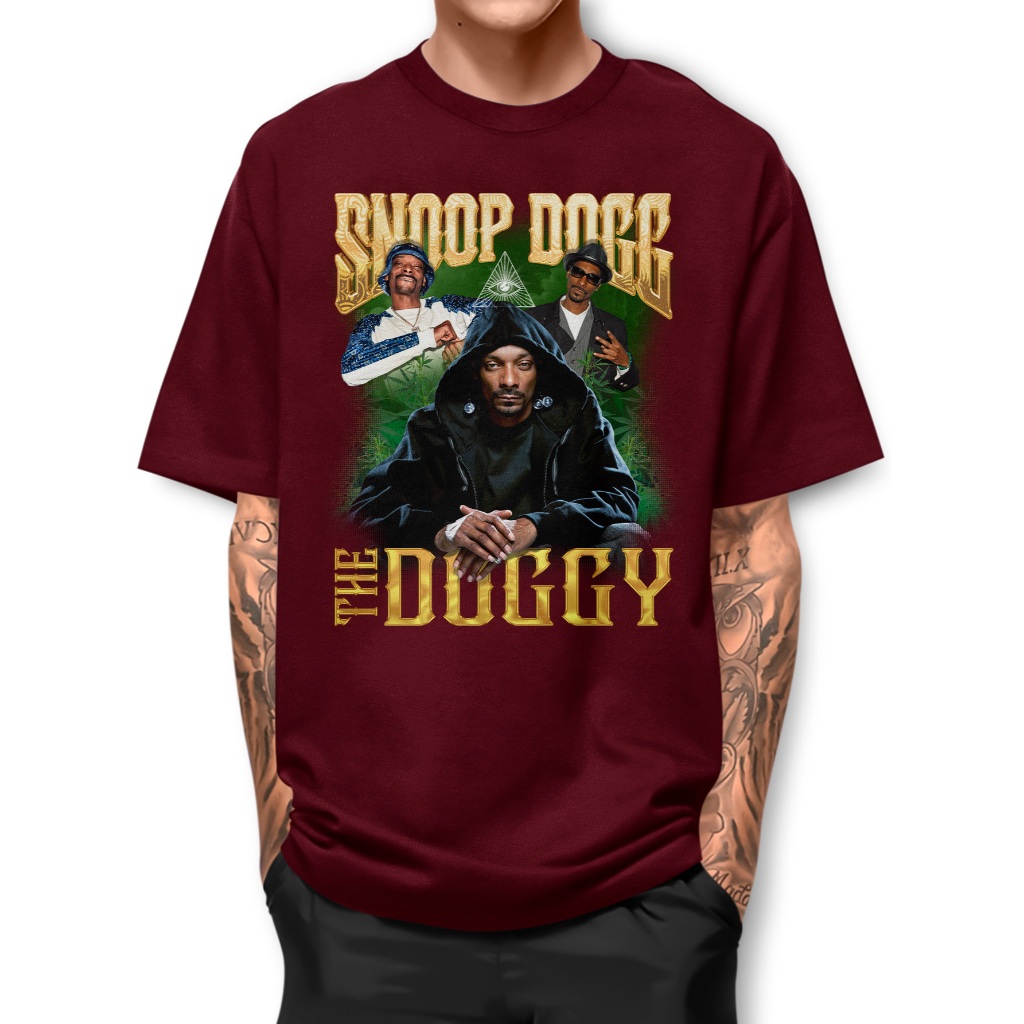 Camiseta SNOOP DOGG HEMP Camisa barata algodão estampada básica